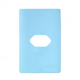 Placa p/ 1 Tomada Horizontal 4x2 - Novara Especiais Celeste